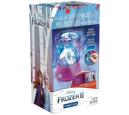 Make It Real Disney Frozen II Scratch Art Light Projector