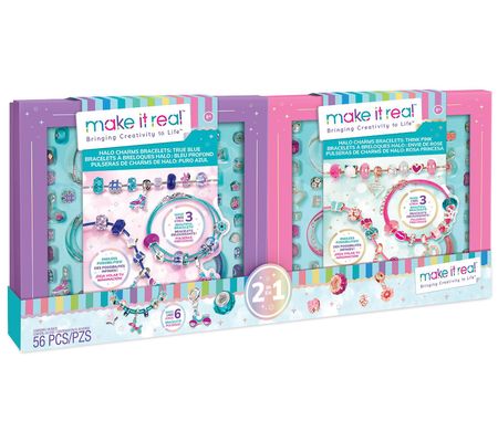 Make It Real Halo Charms 2-In-1 True Blue & Thi nk Pink Kits