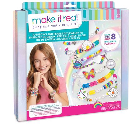 Make It Real: Jewelry Kit - Rainbows & Pearls D IY Jewelry Kit