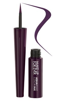 MAKE UP FOR EVER Aqua Resist Color Ink 24HR Waterproof Liquid Eyeliner in 04 - Matte Plum