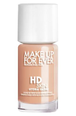 Make Up For Ever HD Skin Hydra Glow Skin Care Foundation with Hyaluronic Acid in 1R12 - Cool Ivory 