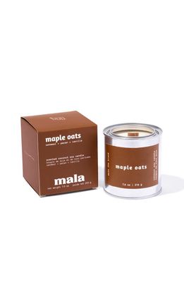 Mala the Brand Wood Wick Candle in Maple Oats