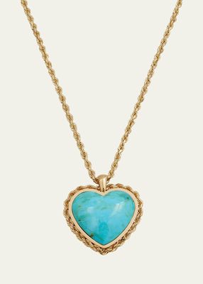 Malachite Heart Pendant Necklace