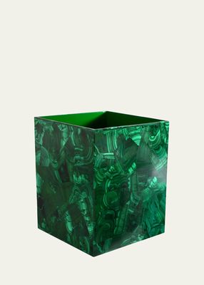 Malachite Wastebasket