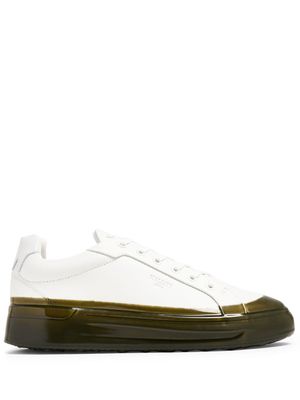 Mallet leather lace-up sneakers - White