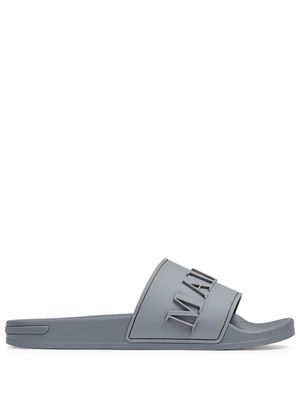 Mallet logo-embossed slides - Grey