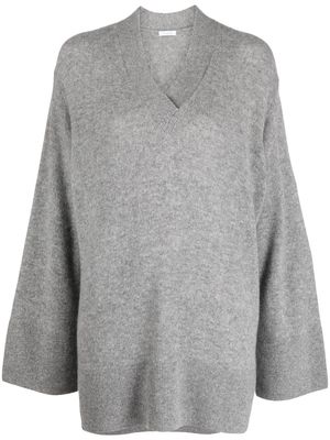 Malo cashmere V-neck jumper - Grey