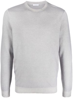 Malo fine-knit round-neck jumper - Grey