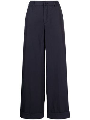 Malo high-waist stretch trousers - Blue