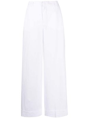 Malo high-waist stretch trousers - White