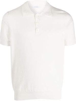 Malo knitted cotton polo shirt - White