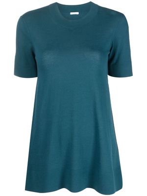 Malo knitted flared T-shirt - Green