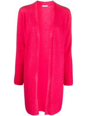 Malo long open-front cardigan - Pink