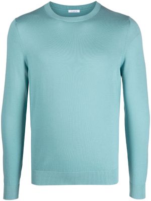 Malo long-sleeve cotton jumper - Blue