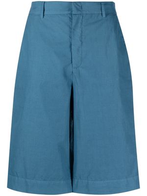 Malo mid-rise stretch-cotton shorts - Blue