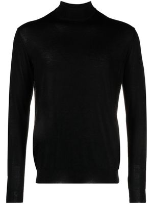 Malo mock-neck cashmere-blend jumper - Black