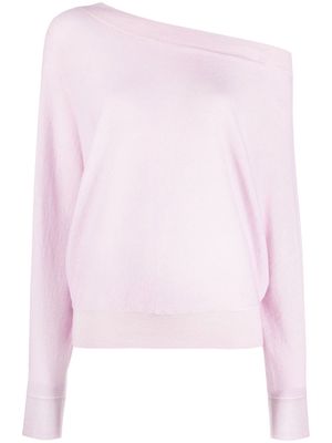 Malo one-shoulder knitted jumper - Pink