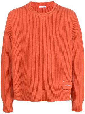 Malo ribbed-knit cashmere jumper - Orange