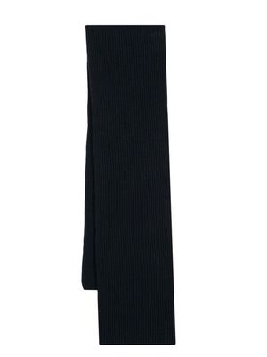 Malo ribbed-knit cashmere scarf - Blue