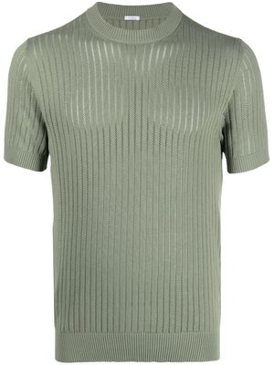 Malo ribbed-knit cotton T-shirt - Green