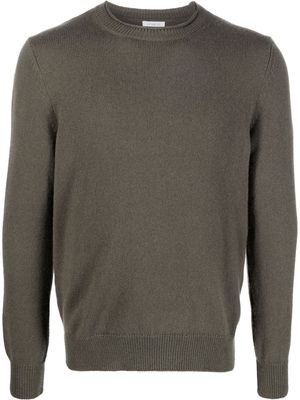 Malo ribbed-knit crew neck jumper - Green
