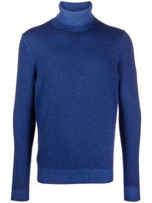 Malo roll-neck cashmere-blend jumper - Blue