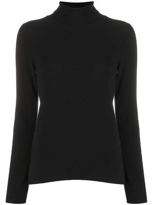 Malo roll neck sweater - Black