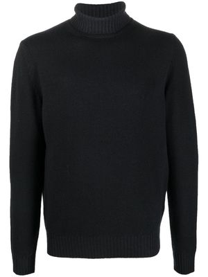 Malo roll-neck virgin-wool jumper - Black