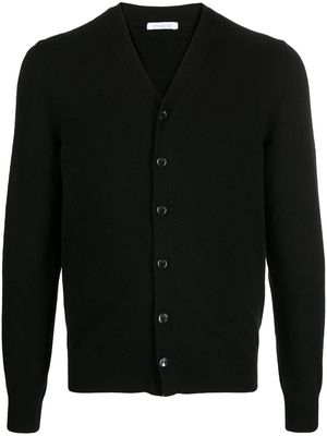 Malo V-neck button-down knit cardigan - Black