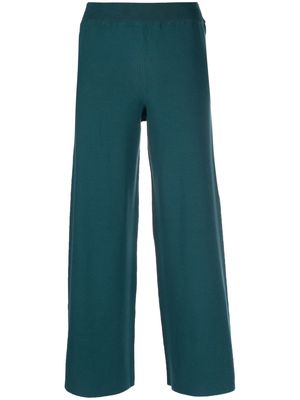 Malo wide leg knitted trousers - Blue
