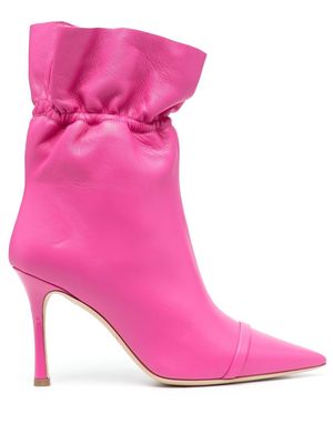 Malone Souliers 100 Fallon pointed-toe boots - Pink