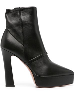 Malone Souliers 130mm platform leather ankle boots - Black