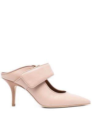 Malone Souliers 90mm leather mules - Neutrals