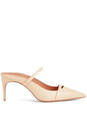 Malone Souliers Aurora 70mm leather mules - Neutrals