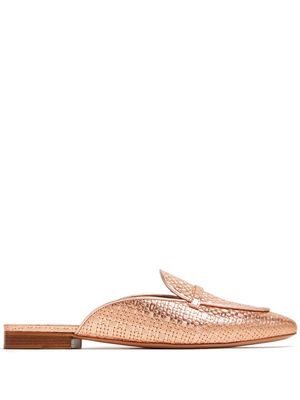 Malone Souliers Berto leather mules - Gold