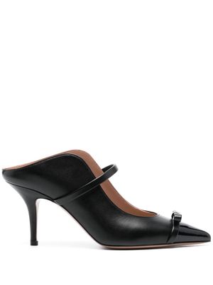 Malone Souliers Blanca 70mm leather mules - Black