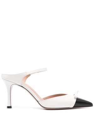 Malone Souliers Blythe 80mm leather mules - White