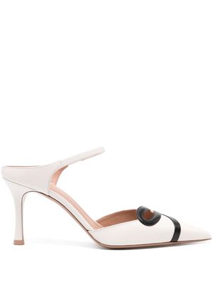 Malone Souliers Bonnie 80mm leather mules - White