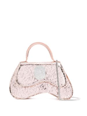 Malone Souliers Divine cracked-effect tote bag - BRASS PINK