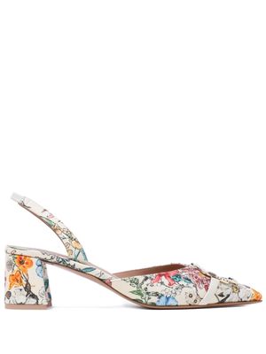 Malone Souliers floral-print pumps - Neutrals