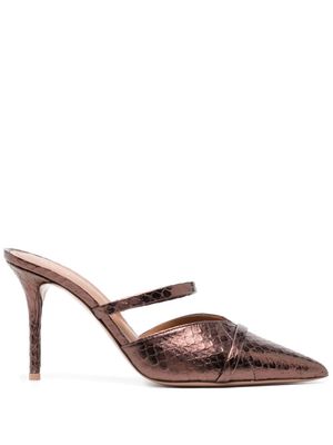 Malone Souliers Frankie 85mm leather mules - Brown