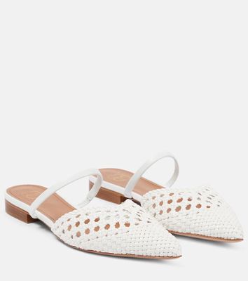 Malone Souliers Marla faux leather and leather flats