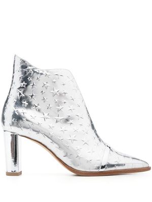 Malone Souliers metallic-effect ankle boots - Silver