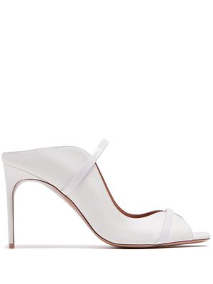 Malone Souliers Noah 90mm leather mules - White