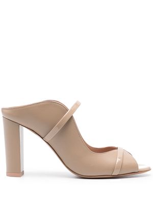 Malone Souliers Norah 85mm leather mules - Neutrals