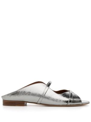 Malone Souliers Norah backless mules - Silver