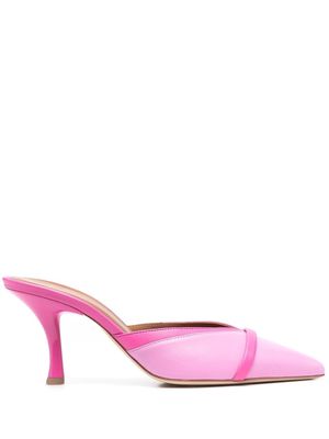 Malone Souliers pointed-toe leather mules - Pink