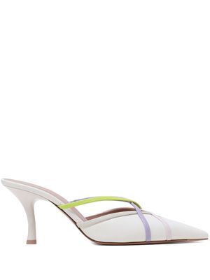 Malone Souliers pointed-toe leather mules - White