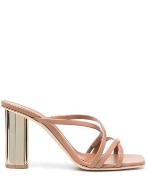 Malone Souliers slip-on 95mm leather sandals - Neutrals