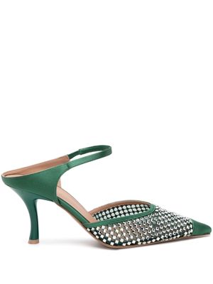 Malone Souliers Vega 70mm crystal-embellished mules - Green